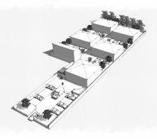 3D Site Layout in Black & White